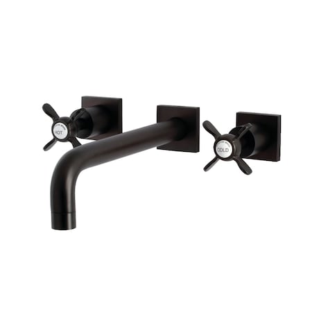 Kingston Brass KS6025BEX Wall Mount Tub Faucet, Oil Rubbed Bronze KS6025BEX
